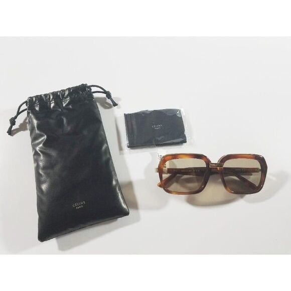NWT CELINE Sunglasses Made In Italy Designer Sunglasses Brown - Picture 1 of 8